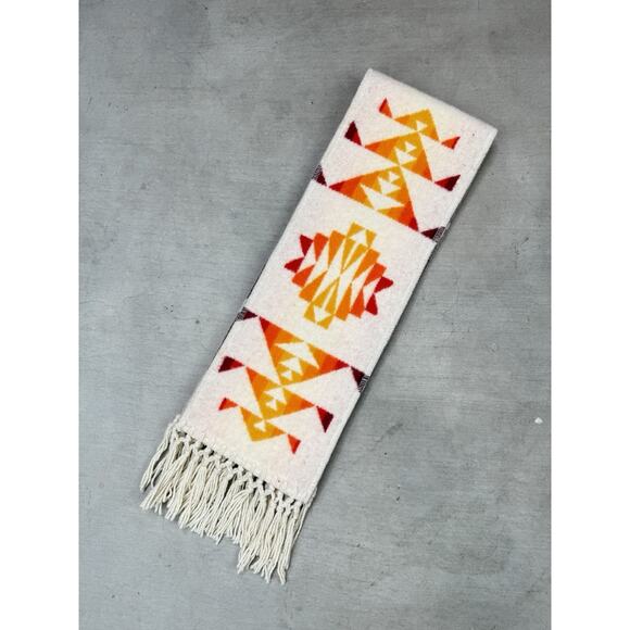 Pendleton Aztec Reversible Fringe Wool Blanket Scarf - Picture 5 of 10